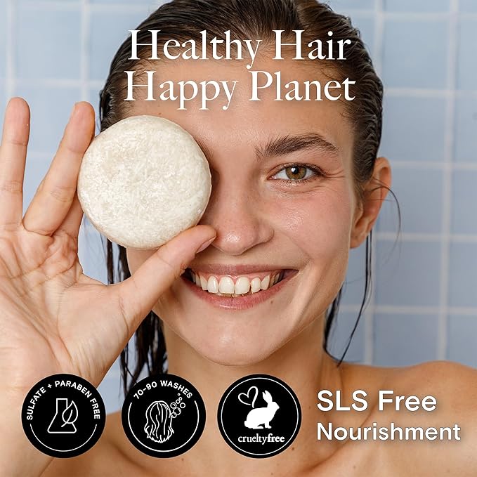 Seek Bamboo - Rosemary Shampoo Bar - Invigorating & Nourishing, SLS-Free, All-Natural Haircare, Plastic-Free, Vegan, Eco-Friendly Shampoo for Healthy Scalp & Hair | Shampoo with Jojoba Oil (Rosemary)