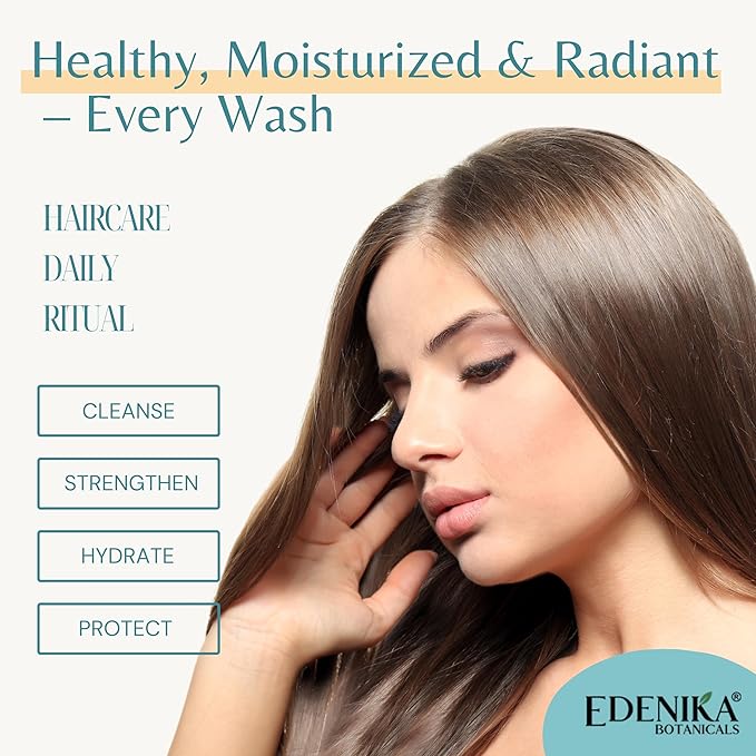 Argan Oil Shampoo with Biotin and Silk Protein, Deep Hair Hydrating & Nourishing, Sulfate-Free, Repairs Dry & Damaged Hair, Adds Shine & Detangles, 16 fl oz