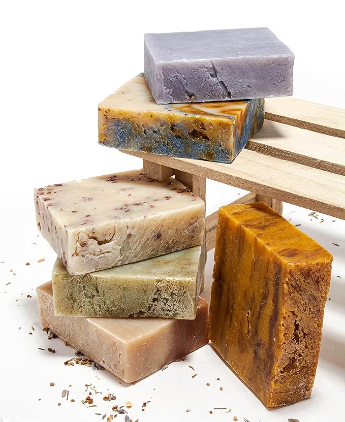 ILS Soap co. Original 6 Formulas - All Natural Bar Soap for men and women - Plant Based, Cold Process and Handmade in the USA for All Skin Types and conditions for face and body (6 Pack)