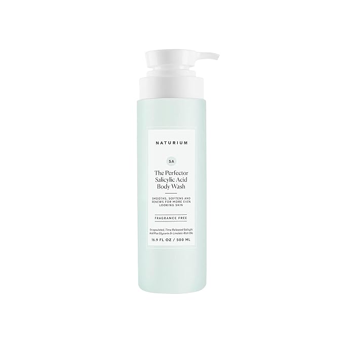 Naturium The Perfector Salicylic Acid Body Wash, Gentle & Smoothing Cleanser, 16.9 oz