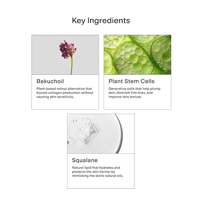 CLEARSTEM - HYDRAGLOW Stem Cell Moisturizer - Bakuchiol + Squalene - Youthful Skin Face Moisturizer - All Skin Types - Facial Skin Care Products - Gluten Free, Cruelty Free - 2 fl oz / 60ml