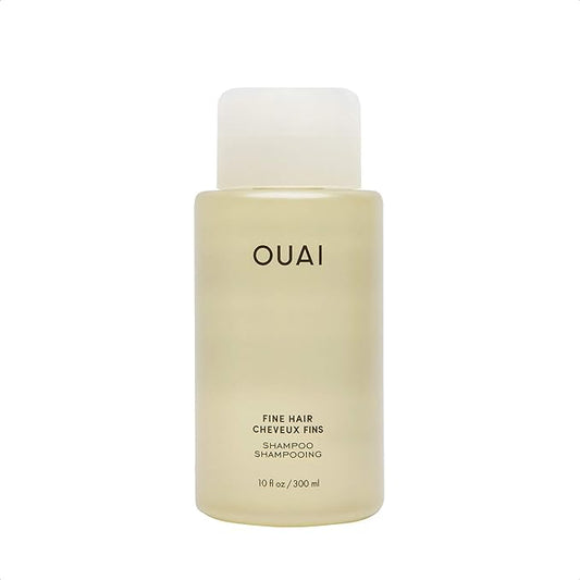 OUAI Fine Shampoo - Volumizing Shampoo with Strengthening Keratin, Biotin & Chia Seed Oil for Fine Hair - Delivers Clean, Weightless Body - Paraben, Phthalate & Sulfate Free Hair Care (10 Fl Oz)