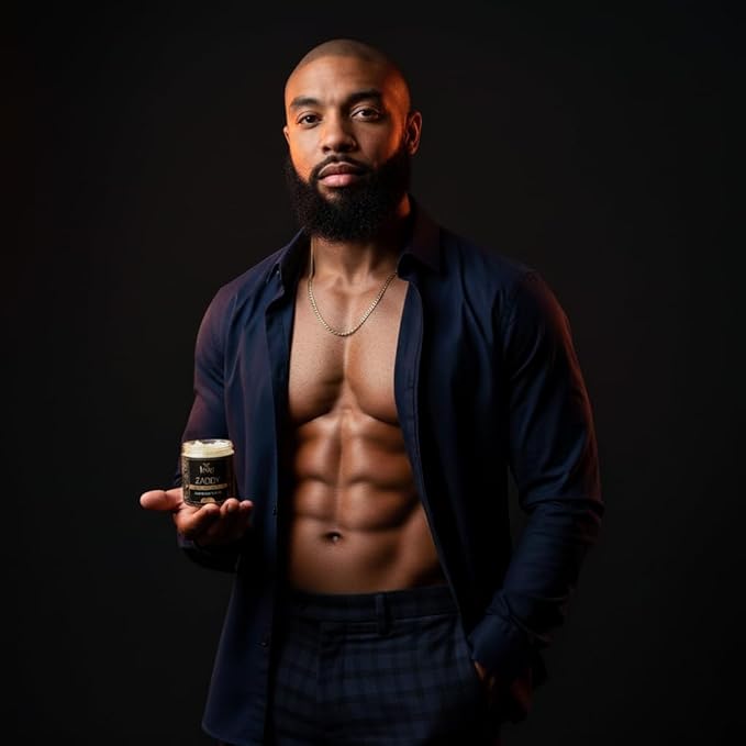 KXNG Cosmetics, Body Butter, Organic Skin Care for Men and Women, Body Moisturizer Lotions and Creams, Raw Shea Butter, Cocoa Butter, Mango, Coconut Oil, Hand, Foot, All Skin Types (Zaddy)