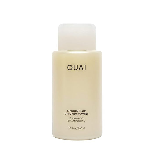 OUAI Medium Shampoo - Hydrating Shampoo with Coconut Oil, Babassu, Kumquat Extract and Keratin - Strengthens, Nourishes and Adds Shine - Paraben, Phthalate and Sulfate Free Hair Care Products (10 Oz)