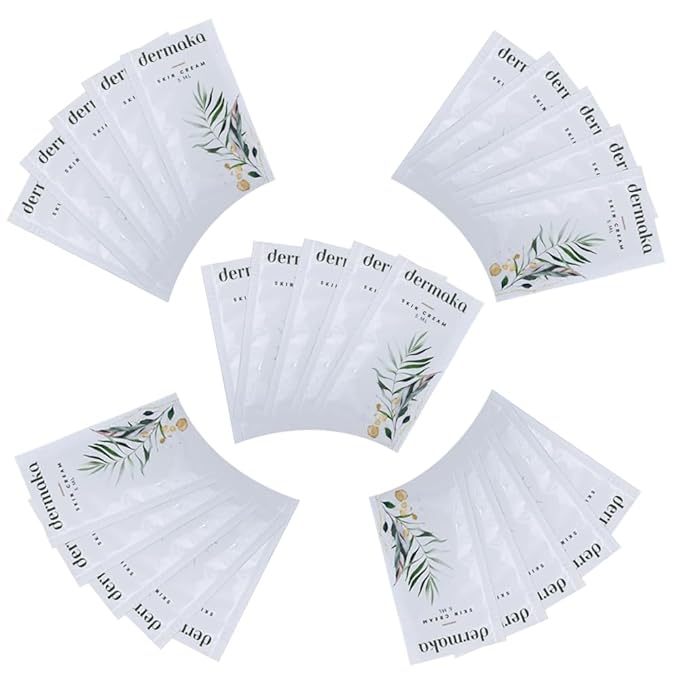 Dermaka 5ml 25 Packets Moisturizing Lotion Formulated by a surgeon to aide in Healing Skin - Hydrating, Fast-Absorbing & Non-Greasy Formula - With Vitamins A, E and Arnica