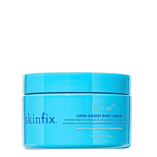 Skinfix Lipid-Boost Body Cream - 10 oz - Glow-Boosting, Hydrating All-Over Body Moisturizer - Non-Greasy, Fast Absorbing - Fragrance Free - Vegan, Cruelty Free