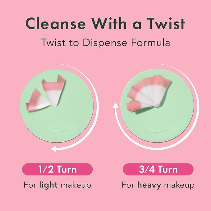 Rael Makeup Remover, Miracle Clear Cleansing Balm – Twist-Up Makeup Remover Balm with Rice Bran & Jojoba Oils, Korean Skin Care (1.69 fl oz)