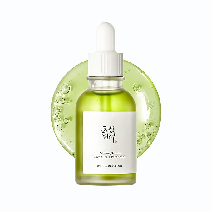 Beauty of Joseon Calming Serum Green Tea Panthenol Soothing, Moisturizing Sensitive, Acne-Prone, UV Irritated Skin, Daily Korean Skin Care for Men and Women (2 Fl.Oz.)