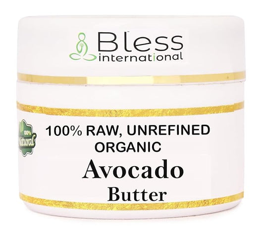 Organic Raw Avocado Butter 100% Pure,Natural & Unrefined| Skin Moisturizer For Face, Body & Hair| 4 OZ/115 GM Ivory/White Grade A | DIY Creams, Balms, Lotions, Soaps| Softens Dry & Tough Skin