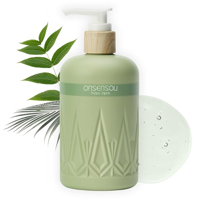 Moisturizing Body Wash for Sensitive Skin Women & Men, Full Body Wash with Hot Spring Yeast, Ocean Nutrients & Kaolin from Japan, Daily Use 10.1 Fl Oz