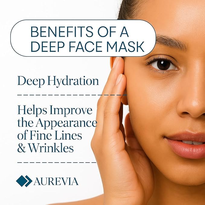 5-Pack Bio-Collagen Hydrogel Face Masks | Overnight Hydrating, Pore Perfecting & Moisturizing Sheet Masks for Women | Nourishing and Skin-Refreshing Care