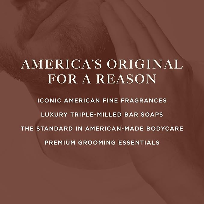 Caswell-Massey Jockey Club Natural Bar Soap for Men, Moisturizing Body Soap Bar for All Skin Types, Made with Essential Oils & Plant-Based Formula for Soft Skin, Made in USA, 5.8 oz