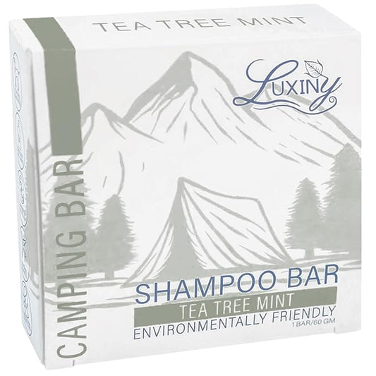 Tea Tree Mint Shampoo Bar – Vegan, Sulfate-Free, Made in the USA – Refreshing Tea Tree & Mint Oils – Up to 60 Washes – Eco-Friendly & Travel-Friendly