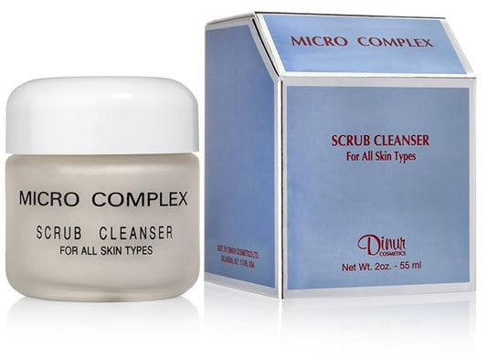 Micro Complex Deep Scrub Cleanser with Dead Sea Sand Gently Exfoliates, Removes Impurities, and Dead Skin Cells for Smooth, Youthful Skin