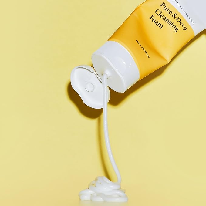 MANYO Pure & Deep Cleansing Foam, Korean Face Wash with Hyaluronic Acid, Acne Face Wash, Pore Cleaner, Blackhead Remover, Korean Skin Care, 6.7 fl oz (200ml)