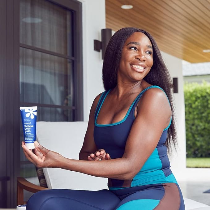 ASUTRA Relief Cream with Magnesium, 3.38 oz - Cooling Sensation, Temporary Relief from Muscle Discomfort and Soreness, Shea Butter & Almond Oil, Magnesium, 10% Menthol, and Arnica Montana