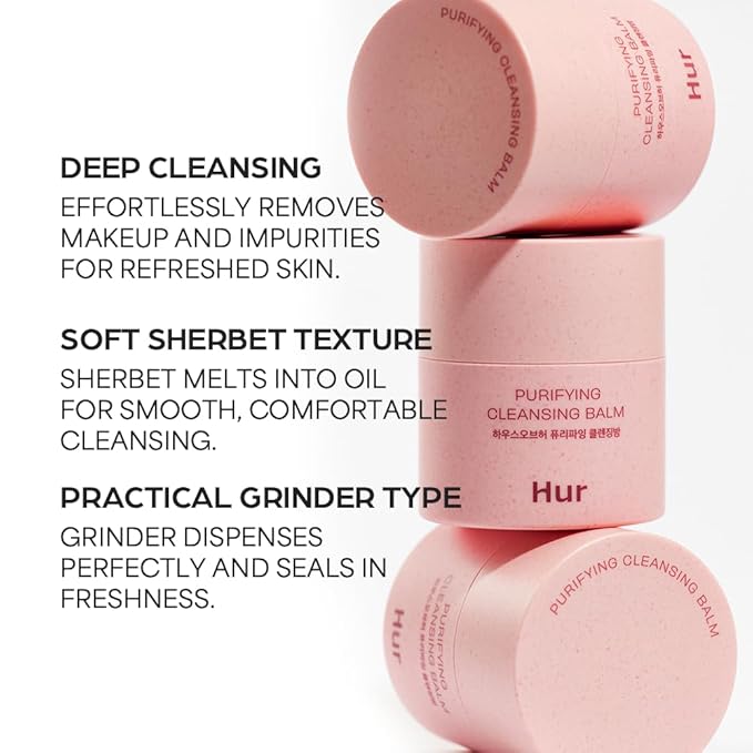 House of Hur Purifying Cleansing Balm | Hydrating & Calming Korean Skincare | 1.69fl.oz