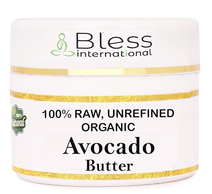 Organic Raw Avocado Butter 100% Pure,Natural & Unrefined| Skin Moisturizer For Face, Body & Hair| 8 OZ/230 GM Ivory/White Grade A | DIY Creams, Balms, Lotions, Soaps| Softens Dry & Tough Skin