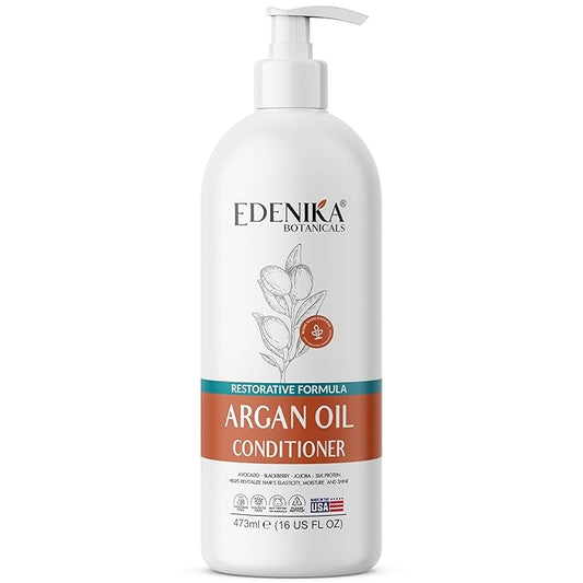 Argan Oil Moisturizing Conditioner with Avocado, Blackberry & Jojoba, 16 fl oz, Restorative & Smoothing Formula, Vegan, Paraben-Free, Sulfate-Free, for All Hair Types