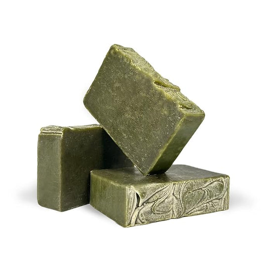 Herb’N Eden - Neem Chlorella Bar Soap - Moisturizing Face & Body Soap - For Acne, Eczema, Psoriasis & Oily Skin - Natural Plant-Based Ingredients & Essential Oils - Handmade in USA - 3 Pack