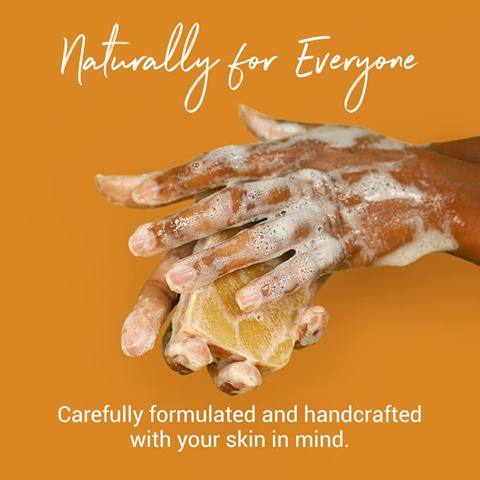 Herb’N Eden - Tea Tree & Turmeric Bar Soap - Moisturizing Face & Body Soap - Natural Plant-Based Ingredients & Essential Oils - Handmade in USA - 3 Pack