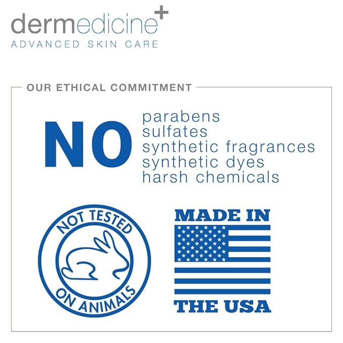 Dermedicine 100% Hyaluronic Acid Cream Face w/Jojoba Oil & Apricot Oil Professional Grade Intense Hydration Keeps Skin Looking Plump & Feeling Moisturized Skin Color & Tone