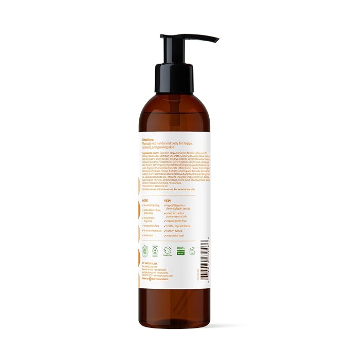 Everyone 2-in-1 Lotion for Hands/Body, 8 ounce (Pack of 2) Citrus and Mint made with Essential Oils for Men and Women