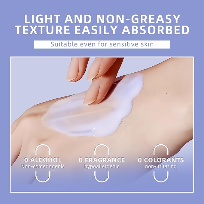 Dewy Skin Cream Moisture Surge Face Moisturizer Water Cream for Women with Purple Rice & Hyaluronic Acid - Rich Face Cream to Hydrate, Plump and Protect Dry and Combo Skin 50ml/1.7 fl oz