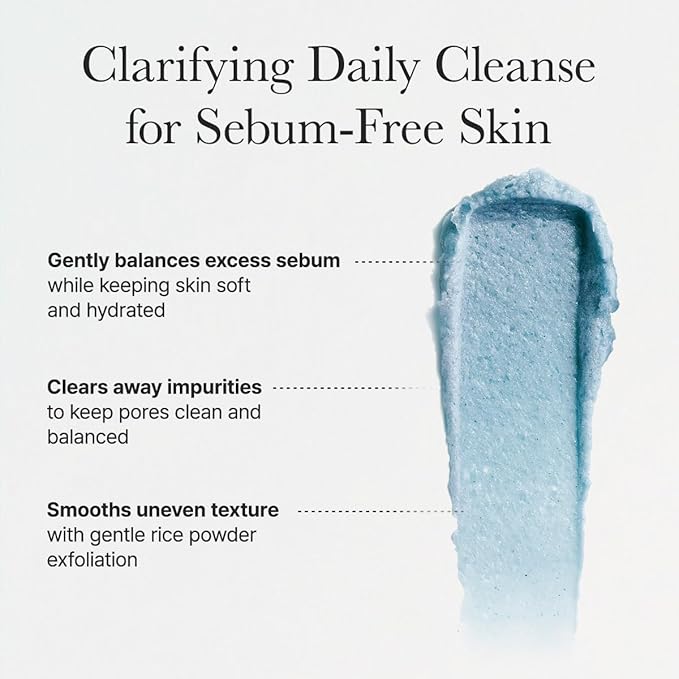 Hyssop Brightening & Deep-Cleansing Face Scrub & Exfoliator - for All Skin Types, Acne-Prone Skin & Blackheads (4.23oz)