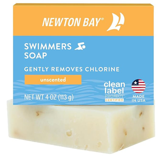 Swimmers Soap | All Natural Body and Face Wash Soap Bar | Gently Washes Away Chlorine After Swimming | Revitalizes Sensitive Skin | Single 4 Ounce Soap Bar