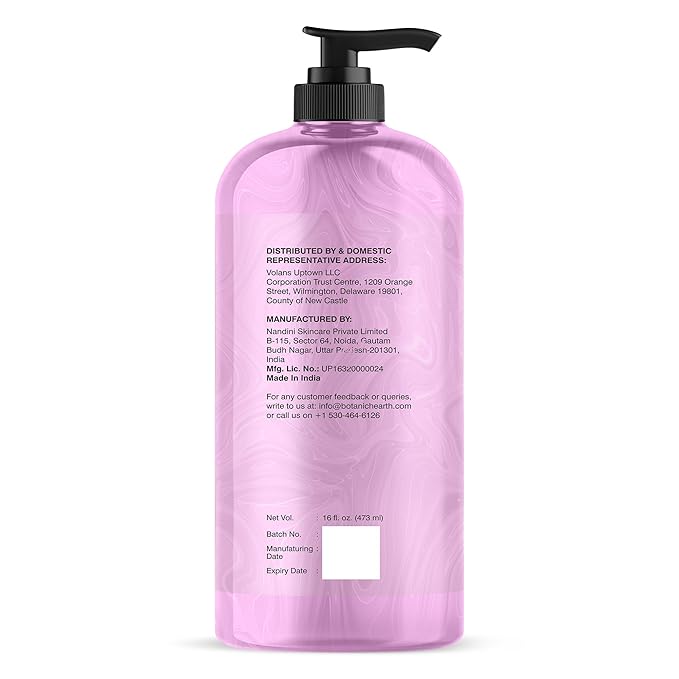 Botanic Hearth Bulgarian Lavender & Ylang Ylang Body Wash | Shower Gel | 16 Fl Oz With Vitamin E, Sage Leaf Extracts | Calming & Relaxing | Sulphate & Paraben Free