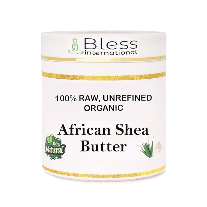 Organic Raw African Shea Butter 100% Pure,Natural & Unrefined| Skin Moisturizer For Face, Body & Hair| 1 LBS/450 GM Ivory/White Grade A | DIY Creams, Balms, Lotions, Soaps| Moisturizes Dry Skin