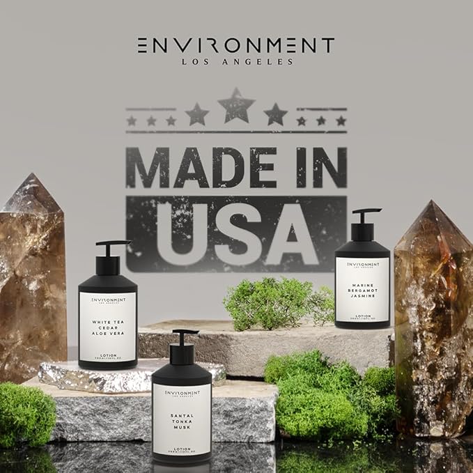 ENVIRONMENT Inspired by 5-Star Hotels EDT Lotion, 300ml Luxury Scented Lotion (Blonde Woods | Rose | Black Fig) Bathroom Luxury, Men & Women High-End Body Lotion, Hand Cream, Dry Skin Treatment
