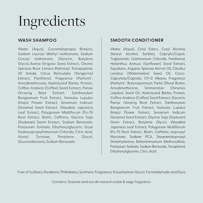 Arey Shower Duo | Wash Shampoo and Smooth Conditioner | Delay + Reduce the Signs of Aging Grey Hair | Retain Moisture, Promote Smoothness | Vegan, Gluten-Free & Cruelty Free (2 Pack, 8.45 Fl Oz each)
