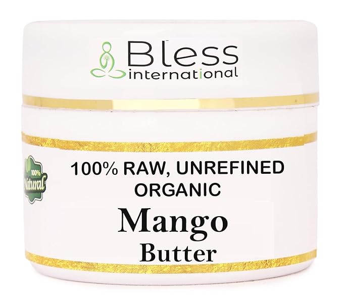 Organic Raw Mango Butter 100% Pure,Natural & Unrefined| Skin Moisturizer For Face, Body & Hair| 4 OZ/115 GM Ivory/White Grade A | DIY Creams, Balms, Lotions, Soaps| Softens Dry & Tough Skin