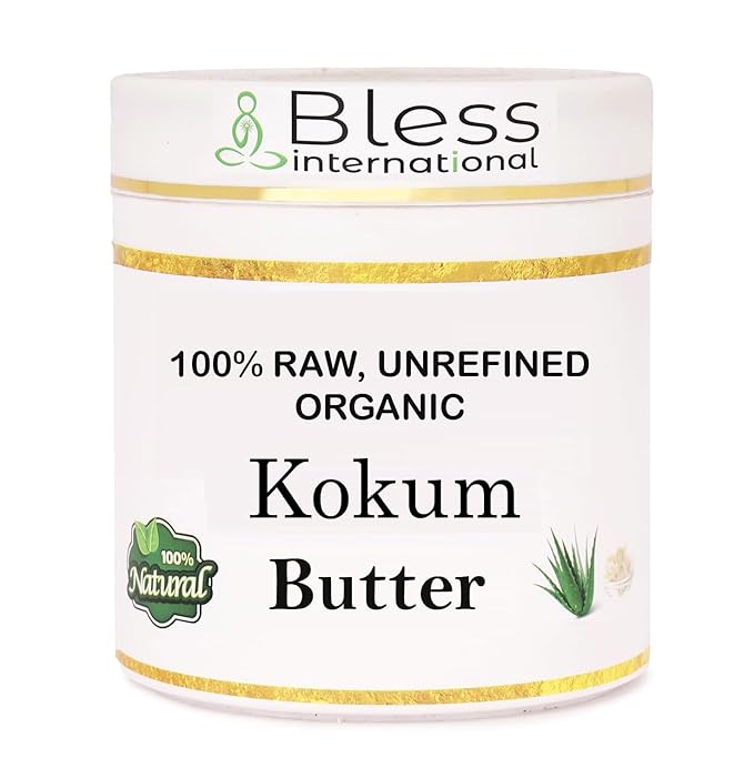 Organic Raw Kokum Butter 100% Pure,Natural & Unrefined| Skin Moisturizer For Face, Body & Hair| 1 LBS/450 GM Ivory/White Grade A | DIY Creams, Balms, Lotions, Soaps| Moisturizes Dry Skin