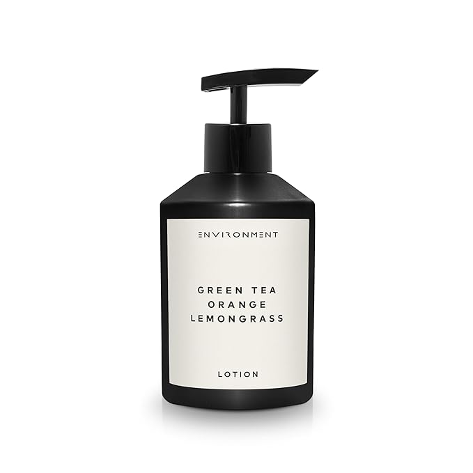 ENVIRONMENT Inspired by 5-Star Hotels DBCH Lotion, 300ml Luxury Scented (Green Tea | Orange | Lemongrass) Bathroom Luxury, Men & Women High-End Body Lotion, Hand Cream, Dry Skin Treatment