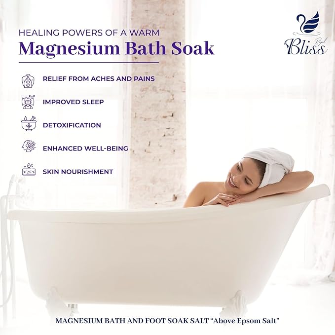 Magnesium Bath & Foot Soak | Salt Flake 10 LB (160 OZ), Super Value Pack | Natural Salts for Relaxation, Wellness & Muscle Relief, Soaking, Recovery & Stress Relief - 10 LB (160 OZ)