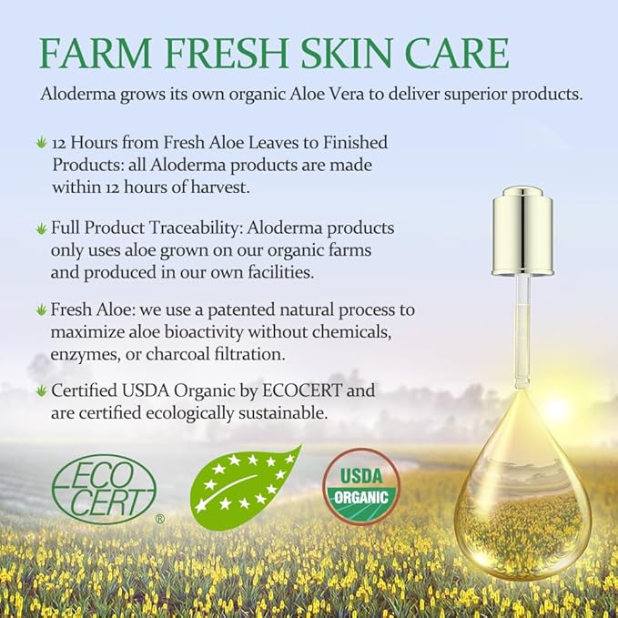 Aloderma Aloe Firming Eye Cream Made with 70% Organic Aloe Vera - Natural Daily Hydrating Eye Cream with Jojoba, Hyaluronic Acid, & Organic Aloe - Reduce Signs of Aging, Fine Lines & Wrinkles, 25g