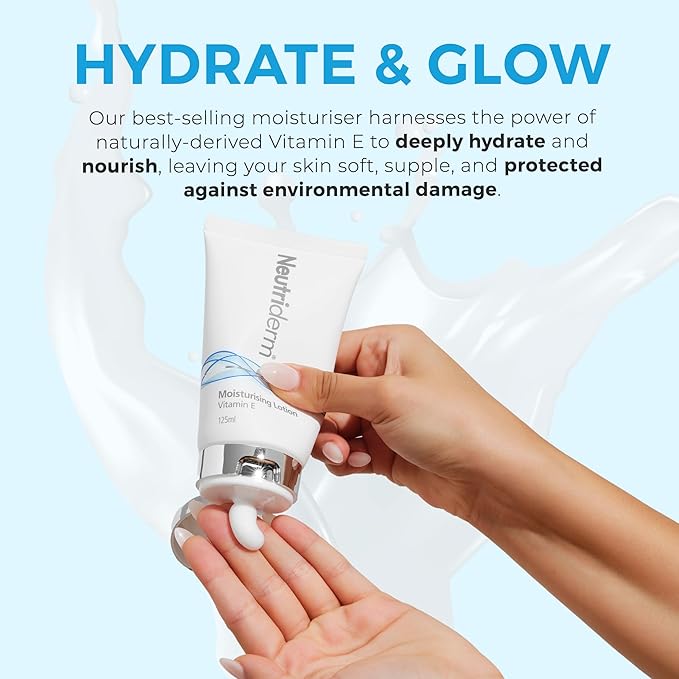 NEUTRIDERM Daily Face Moisturizer with Natural Vitamin E Cream, Moisturizing Lotion for Face and Body, Wrinkles, Dry, Acne-Prone, Irritated or Aging Skin, 48-Hour Hydration, 4.2 oz