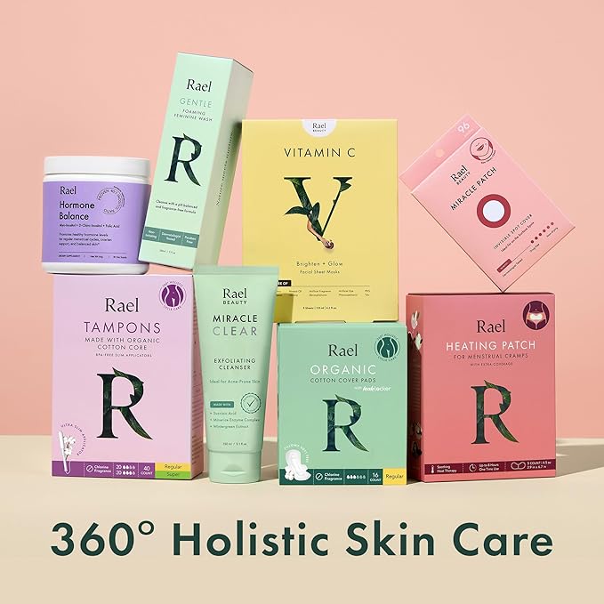 Rael Face Mask, Miracle Clear Clay Mask – Deep Pore Cleanser with Tea Tree & Gentle Exfoliation for Blackheads, Korean Skin Care (3.4 fl oz)