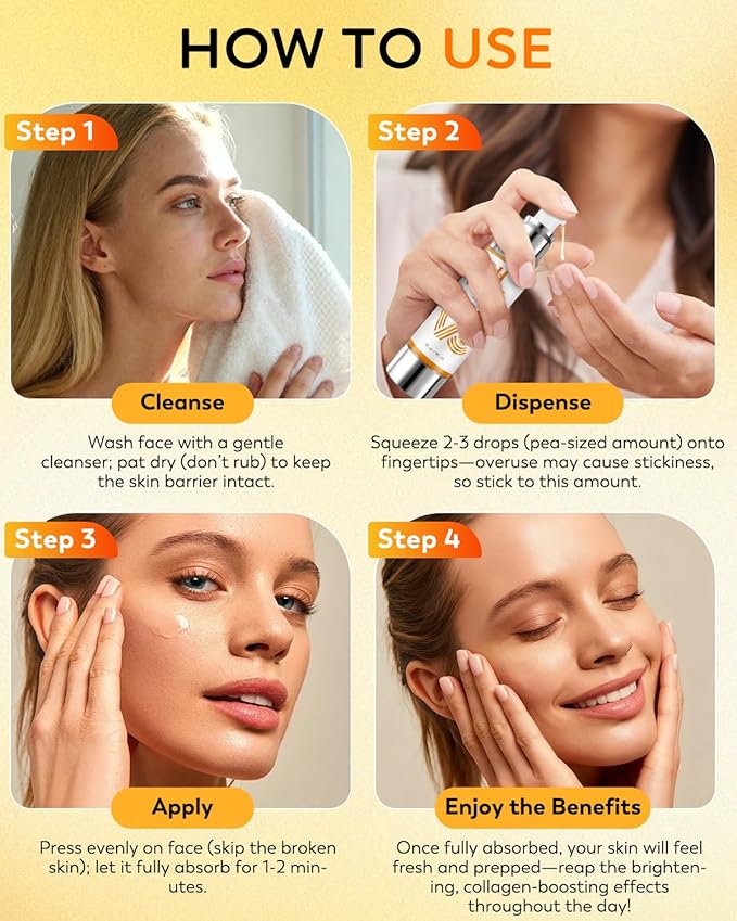 HANYWIL 20% Super Vitamin C Serum, Dark Spot Remover for Face, Hyaluronic Acid Total Package Serum, Targets Age Spots, Hydrates and Wrinkle Reduction 1.7fl oz