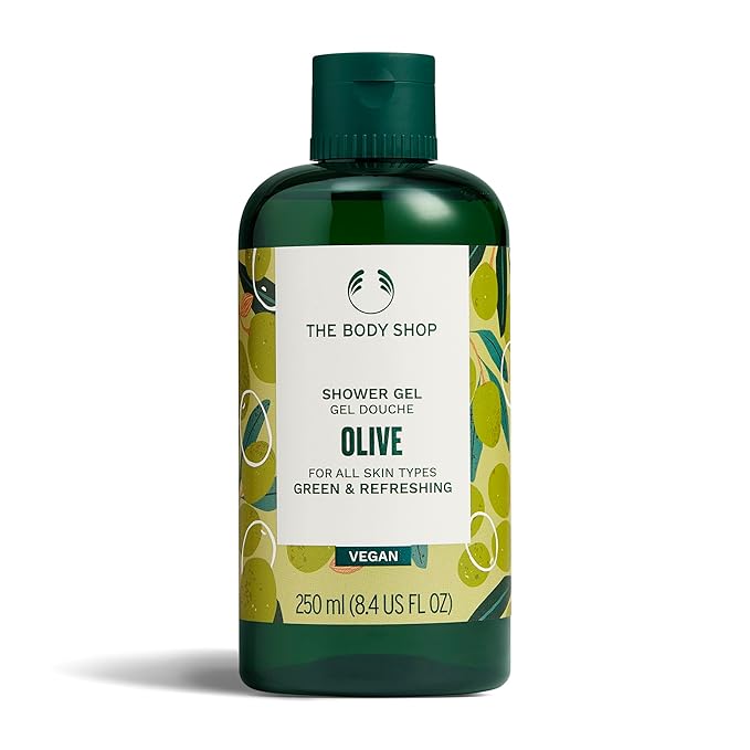 The Body Shop Olive Shower Gel, Paraben-Free Body Wash, 8.4 Fl Oz (Pack of 1)