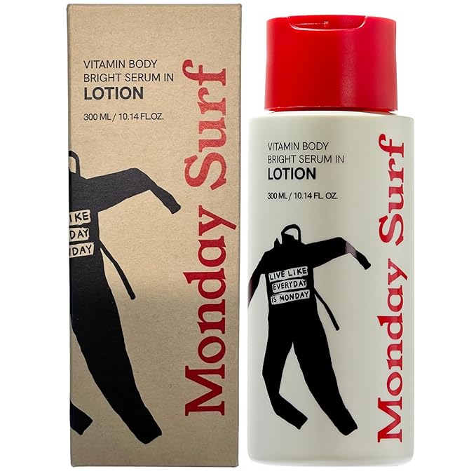 Vitamin Body Lotion-Vanilla Woods Scent, Glow Skin, Korean Body Lotion, 24-Hour Moisture Skin Care, Niacinamide, Vitamin C, Vegan, for Women & Men 10.14 Fl Oz