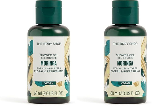 The Body Shop Moringa Shower Gel, 2 Fl Oz (Pack of 2)
