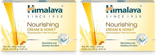 Himalaya Herbal Healthcare Nourishing Cream and Honey Cleansing Bar, 4.41 Ounce (Pack of 2)