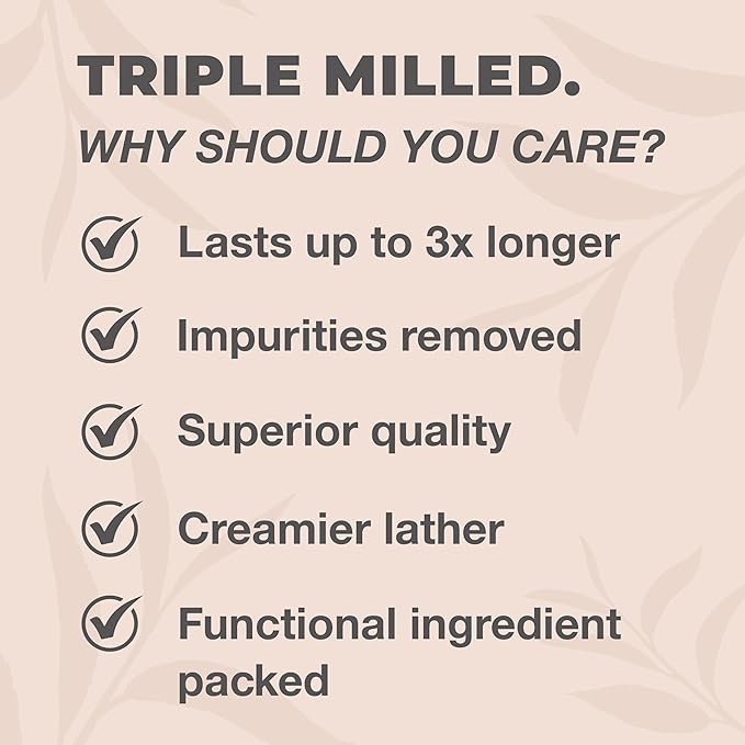 One With Nature Dead Sea Salt Shea Butter Soap 7oz 3-Pack – Purifying and Exfoliating Soap Bar with Dead Sea Minerals for Face & Body, for Men & Women