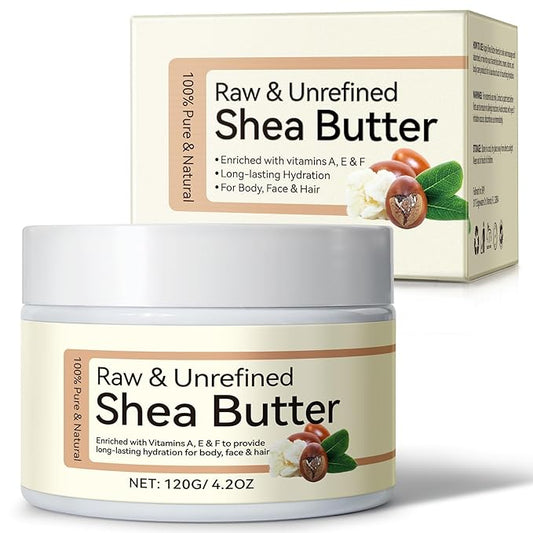 Shea Butter Body Lotion, Scented Organic Shea Butter Moisturiser, 120g Luxurious Hydration and Moisturizing, Natural Antioxidant Ingredient, For All Skin Types Face Shape Hai