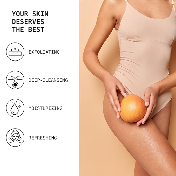 Natural Organic for Face and Body, Exfoliating & Moisturizing Soap Bar with Shea Butter, Coconut Oil and Essential Oils, 4oz Per Bar (Sweet Orange Poppy)