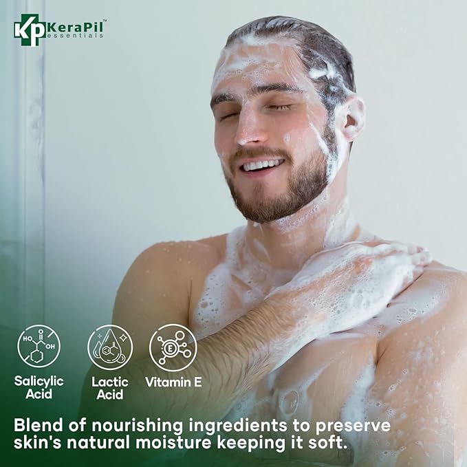 Bacterinyl Tea Tree Oil Body Wash - Antibacterial & Antifungal Support for Ringworm, Body Odors, Athlete’s Foot & Acne, Helps Soothe Itchy, Dry Skin - Made in USA (16 fl oz x 2)